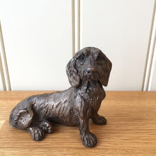 Load image into Gallery viewer, Binki Dachshund Small Bronze Frith Sculpture By Harriet Dunn