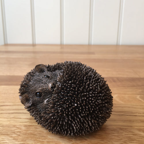 Zippo Baby Hedgehog Asleep Bronze Frith Sculpture By Thomas Meadows