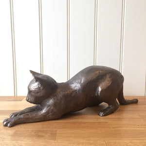 Tilly Cat Bronze Frith Sculpture By Paul Jenkins
