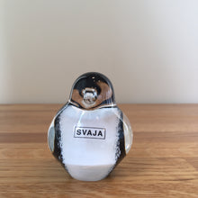 Load image into Gallery viewer, Svaja Basil Bird  Black/White Glass Ornament Paperweight