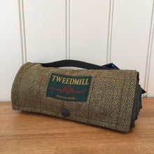 Load image into Gallery viewer, Tweedmill Walker Companion Picnic Rug Waterproof Backed - Olive Tweed Small
