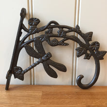Load image into Gallery viewer, Small Antique Iron Dragonfly Plant Hanger