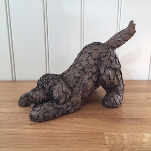 Barney Cockapoo Bronze Frith Sculpture By Adrain Tinsley