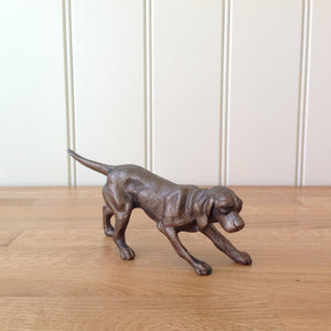 Gundog Seeking Pheasants Bronze Frith Sculpture