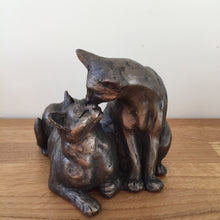 Load image into Gallery viewer, Felix &amp; Oscar Bronze Frith Sculpture By Paul Jenkins