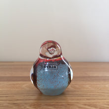 Load image into Gallery viewer, Svaja Basil Bird Brown/Teal Glass Ornament Paperweight
