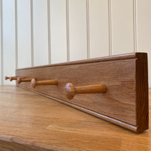 Load image into Gallery viewer, Traditional Oak Shaker Peg Rail