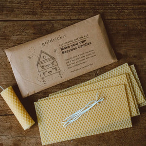 Beeswax Candle Making Kit - Natural Sustainable Country Gift